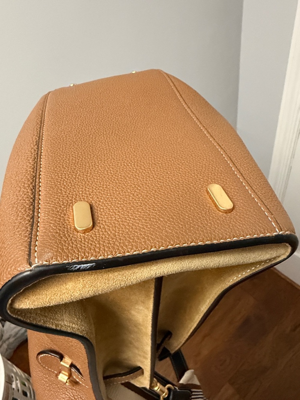 Tory Burch Lee Radziwill Leather and Suede Double bag - Picture 12 of 12